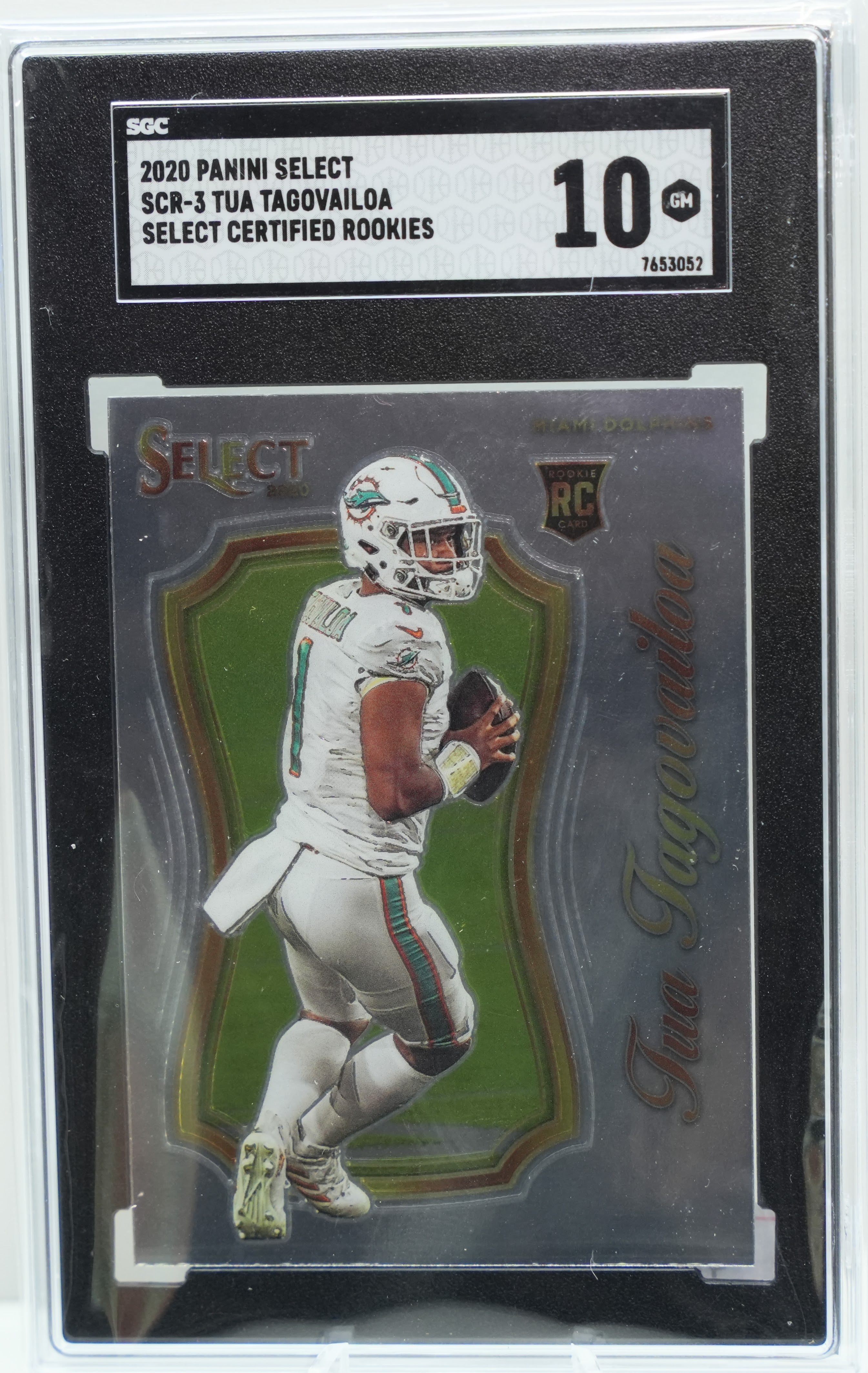 SGC 10: 2020 Panini Select Tua Tagovailoa SCR-3 Select Certified Rooki –  DSN Cards and Collectibles