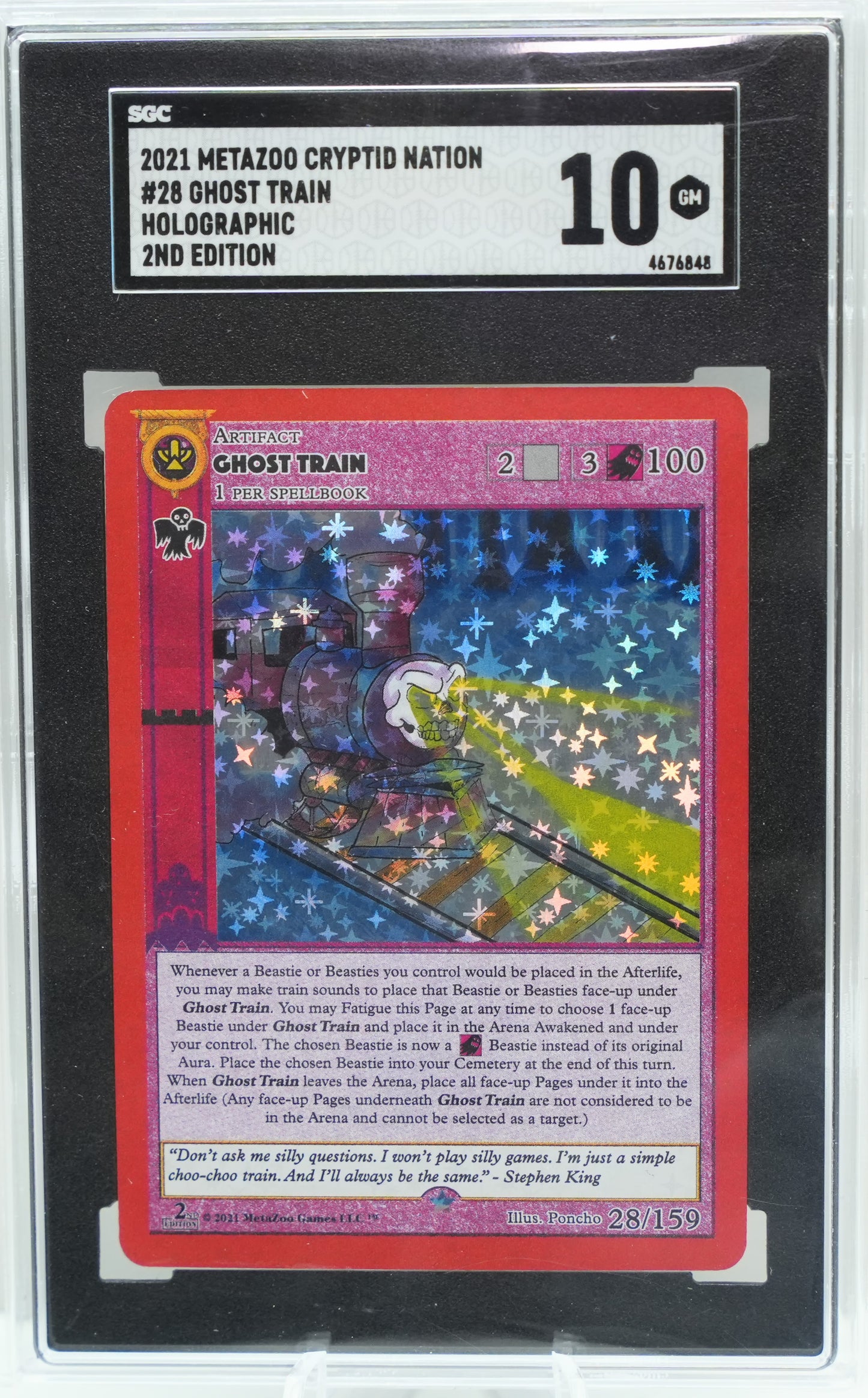 SGC 10: 2021 MetaZoo Cryptid Nation 2nd Ed. #28 Ghost Train