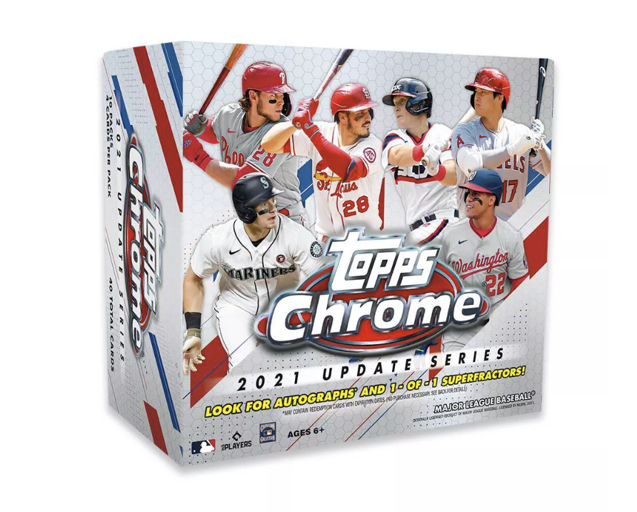 2021 Topps Chrome Update Series Mega Box