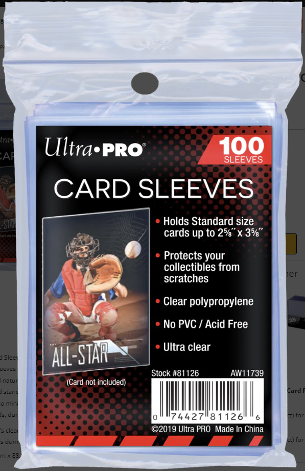 Ultra Pro Soft Trading Card Penny Sleeves
