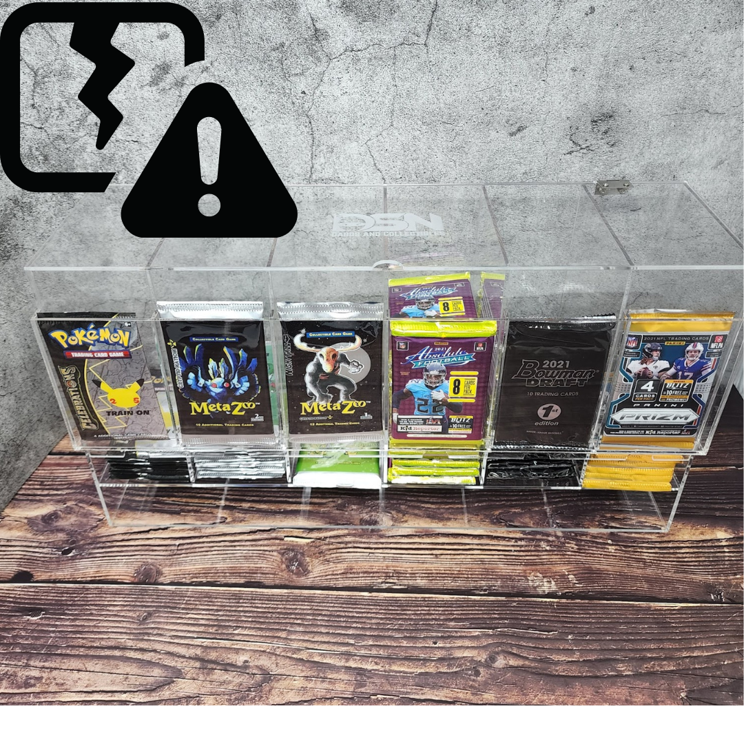 DSN Cards and Collectibles "2nd's" 6 Slot Booster Pack Dispenser *Plea DSN Cards and Collectibles "2nd's" 6 Slot Booster Pack Dispenser *Plea
