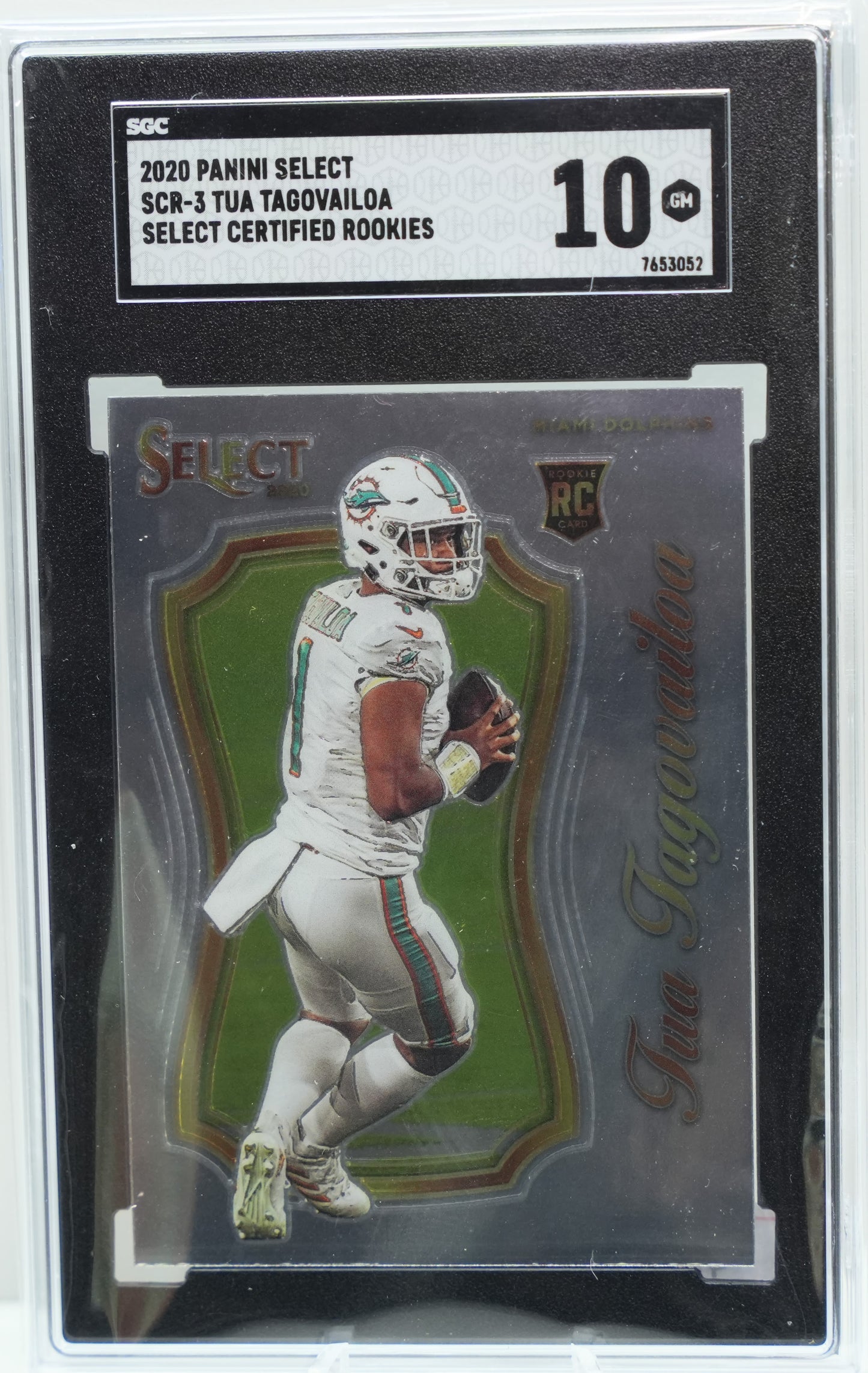 SGC 10: 2020 Panini Select Tua Tagovailoa SCR-3 Select Certified Rookies