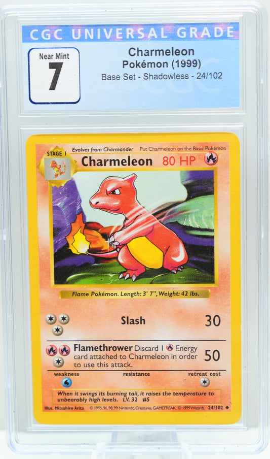CGC 7: Pokemon Base Set (Shadowless) Charmeleon